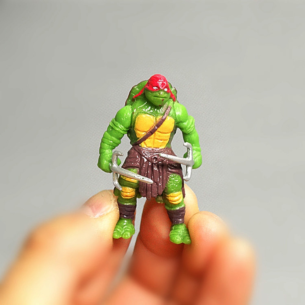 Set 6 Mô Hình Đồ Chơi Nhân Vật Hoạt Hình Ninja Rùa Đáng Yêu