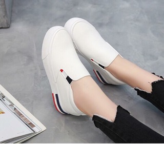 Giày bata Hàn Quốc đế viền sọc đế độn 5 phân mềm êm