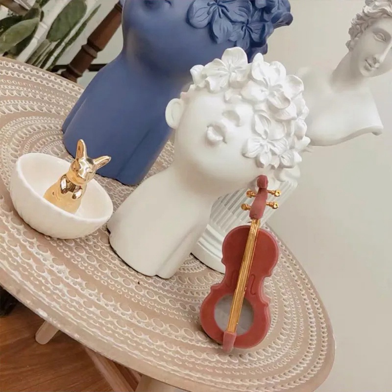 Hộp Đựng Trang Sức Hình Đàn Violin Làm Đạo Cụ Chụp Ảnh Sáng Tạo