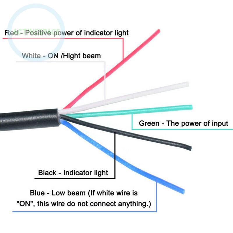 Công tắc ON/OFF gắn ghi đông xe máy cho đèn pha LED chống thấm nước chất liệu hợp kim nhôm