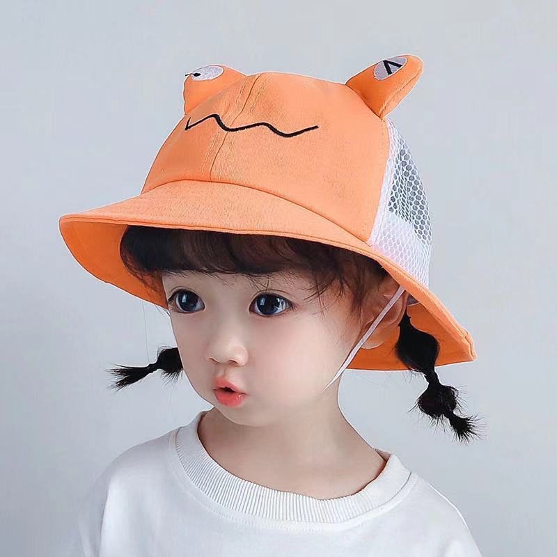 Mũ Rộng Vành Chống Nắng Kiểu Hoạt Hình Ngộ Nghĩnh Đáng Yêu Dành Cho Bé
