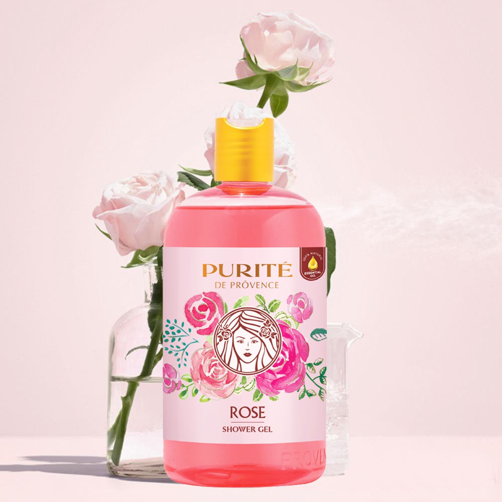 Sữa Tắm Purité Rose Shower Gel Mềm Mịn Da Hương Hoa Hồng 500ml