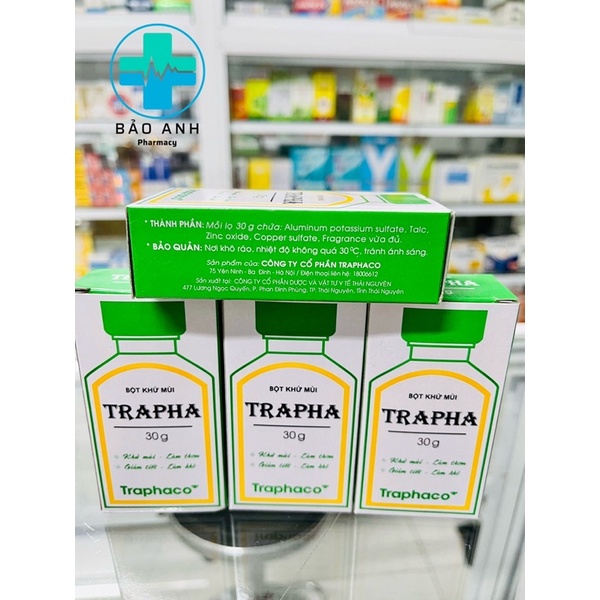 Bột khử mùi TRAPHA 30g