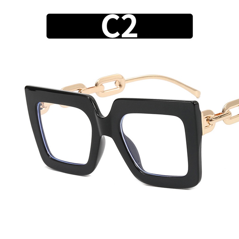 Mắt Kính Gọng Vuông Chống Ánh Sáng Xanh In Họa Tiết Da Báo Thời Trang Phương Tây Cho Nam Và Nữ