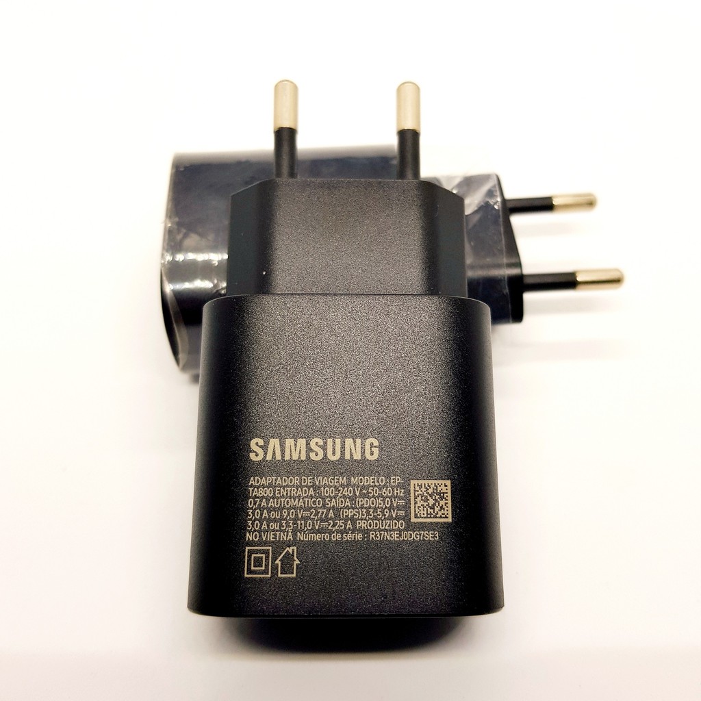 Bộ Sạc Nhanh 25W Samsung Chính Hãng - Kèm Cáp Sạc [Tiết Kiệm Thời Gian - An Toàn Và Bền Lâu - Bảo Hành1 Đổi 1]