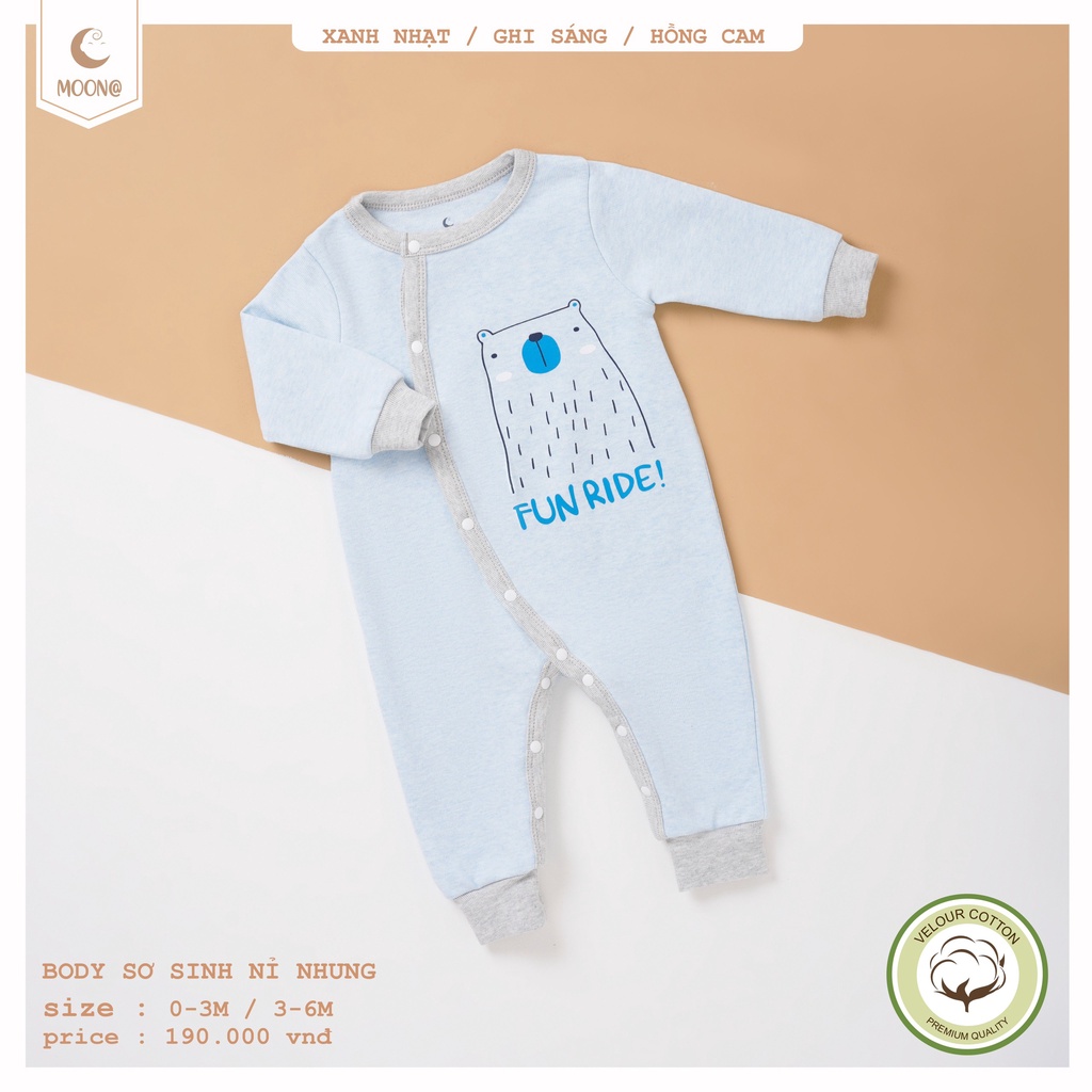 BODY CÀI GIỮA NỈ NHUNG MOON@ CHẤT DÀY DẶN THU ĐÔNG CHO BÉ