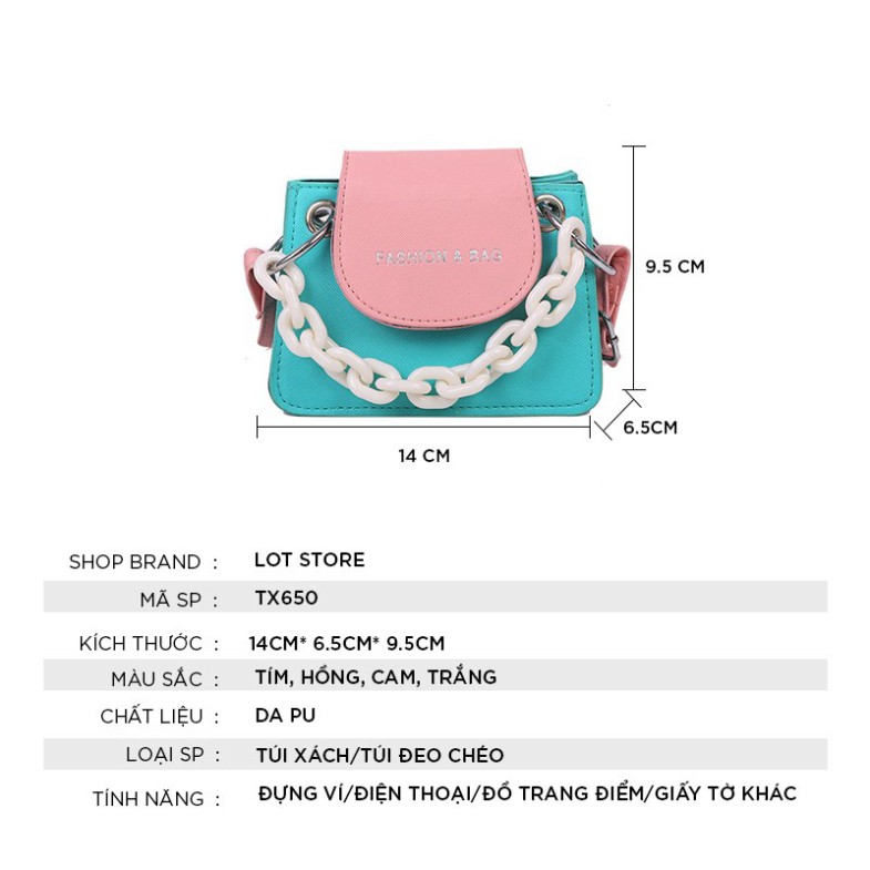 BBS PBO Túi xách nữ giá rẻ công sở thời trang cao cấp đẹp LOT STORE TX650 50 BBS