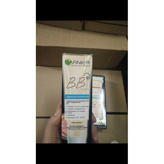 [Feeship] BB Cream 5in1 hãng Mỹ phẩm 100% thiên nhiên GARNIER NGA cho da dầu.