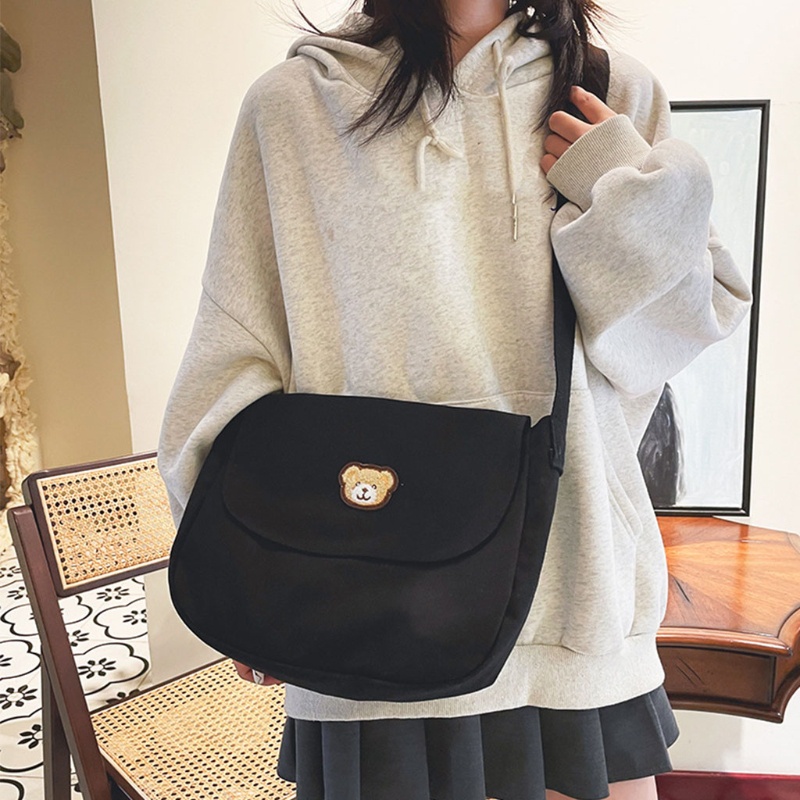 Túi Đeo Chéo Vai Bằng Vải Thời Trang Dễ Thương Bắt Mắt Cho Nữ