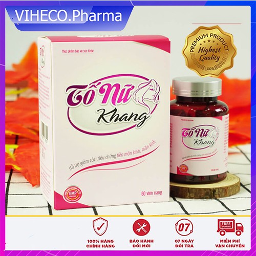 ☑️ Tố Nữ Khang viên uống hỗ trợ điều hòa nội tiết - viên uống nở ngực - Thuốc gia truyền | VitaminDep.com