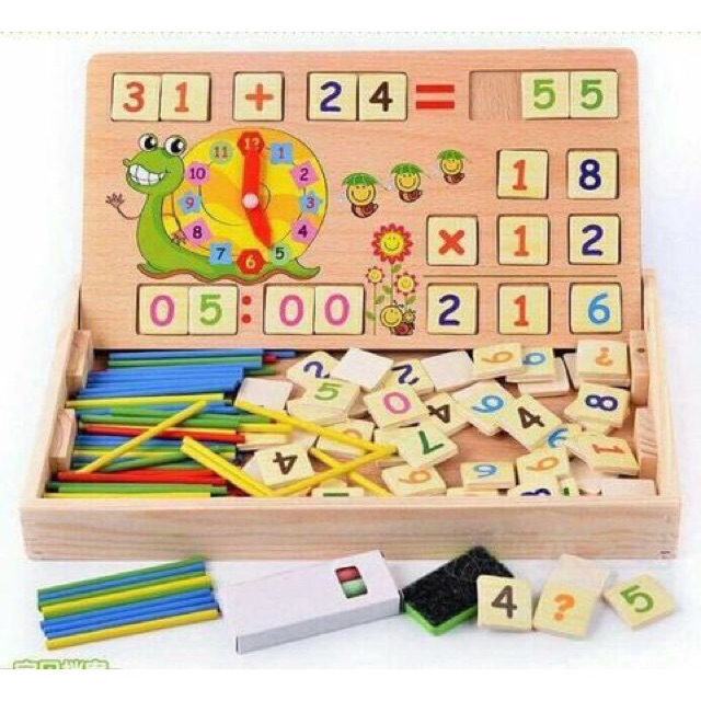 Bảng gỗ học toán thông minh cho bé
