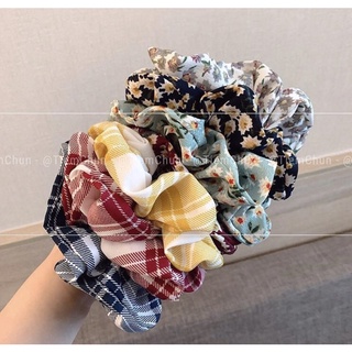 [TC20] Dây buộc tóc hoạ tiết, Cột tóc vải - Tiệm Chun