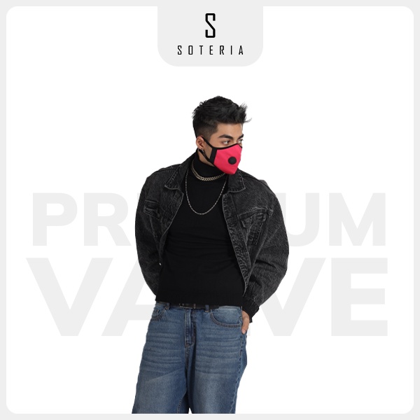 Khẩu trang thời trang SOTERIA Raspberry Sorbet ST191 - N95 lọc hơn 99% bụi mịn 0.1 micro - Size S,M,L