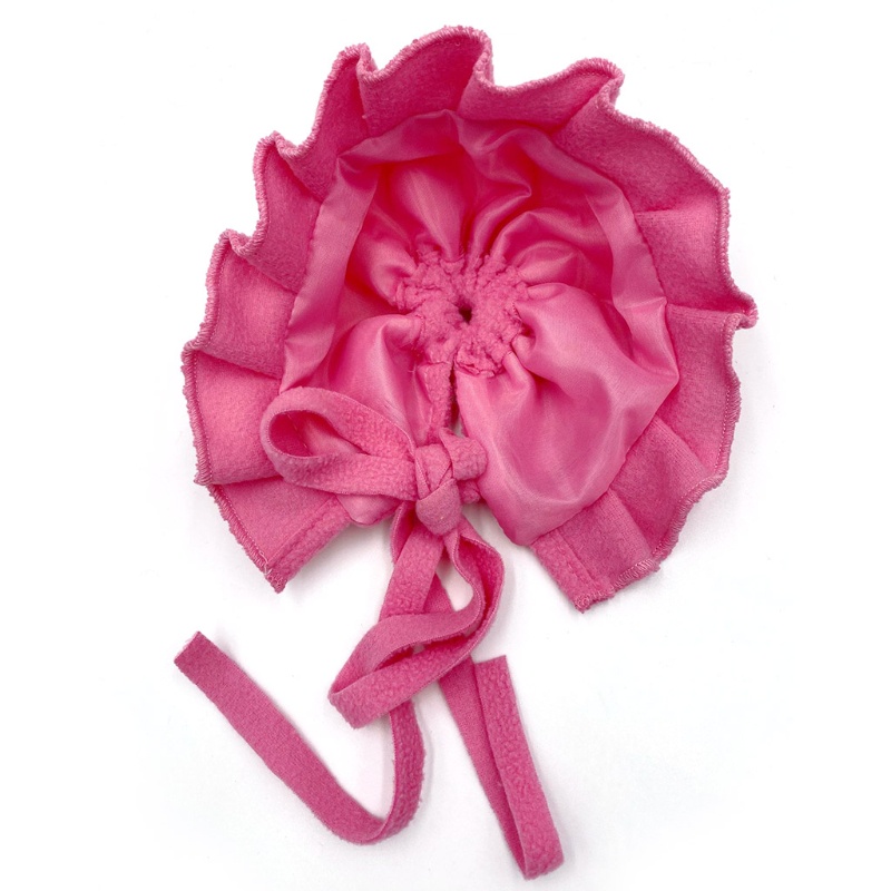 Bộ 2 Món Áo Liền Quần + Mũ Beanie + Bóng Lông Nhỏ Dùng Chụp Ảnh Cho Bé Sơ Sinh