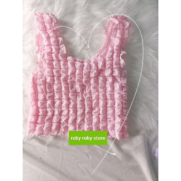 ÁO HAI DÂY NỮ BẢNG TO VẢI XỐP KIỂU CROPTOP ĐẸP FREE SIZE DƯỚI 52 KG BYNPCNGA