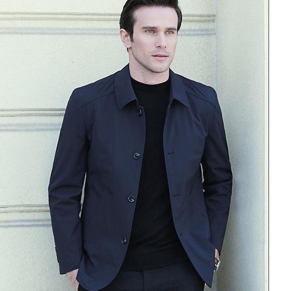 Áo Khoác Dáng Rộng Phối Nút Cá Tính Theo Phong Cách Công Sở Dành Cho Nam