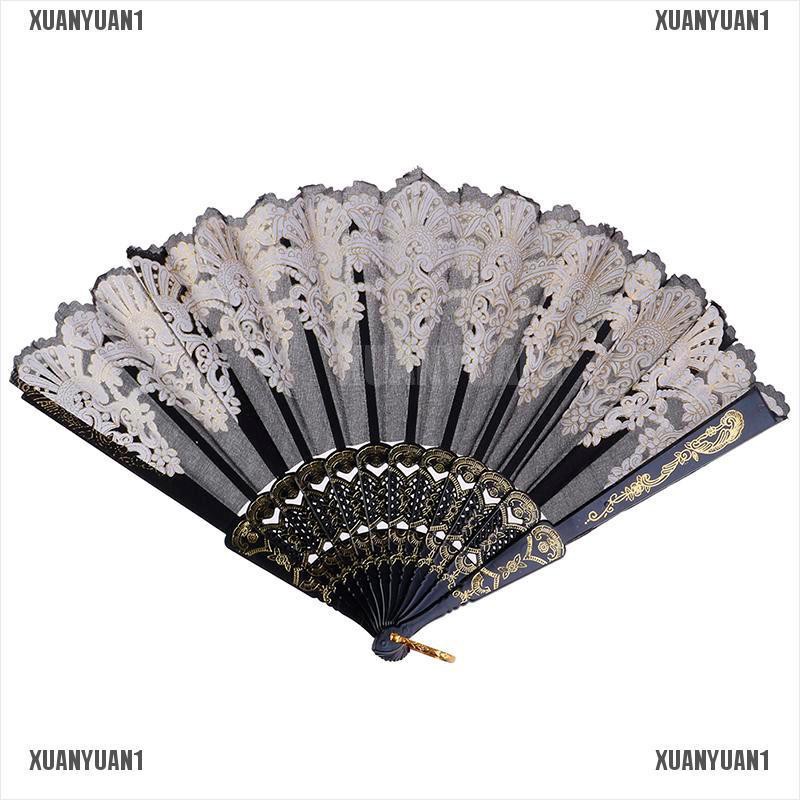 [XUANYUAN1] Quạt Hoa Cầm Tay Phong Cách Dân Tộc Trung Hoa Cho Tiệc Cưới