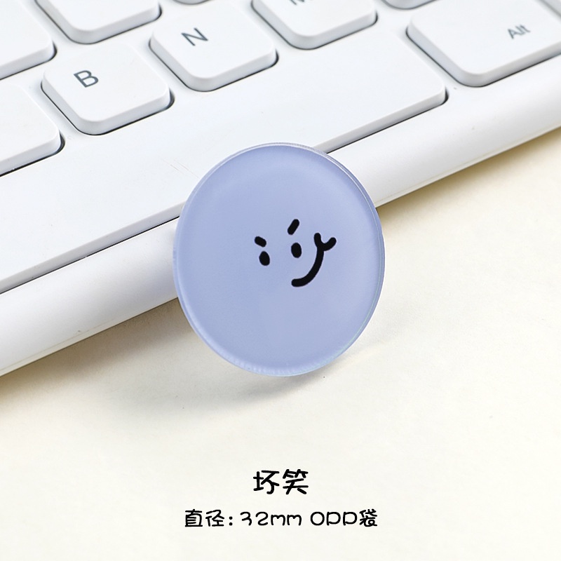 Kẹp Giấy Note Bằng Acrylic Họa Tiết Hoạt Hình Biểu Tượng Cảm Xúc Dễ Thương