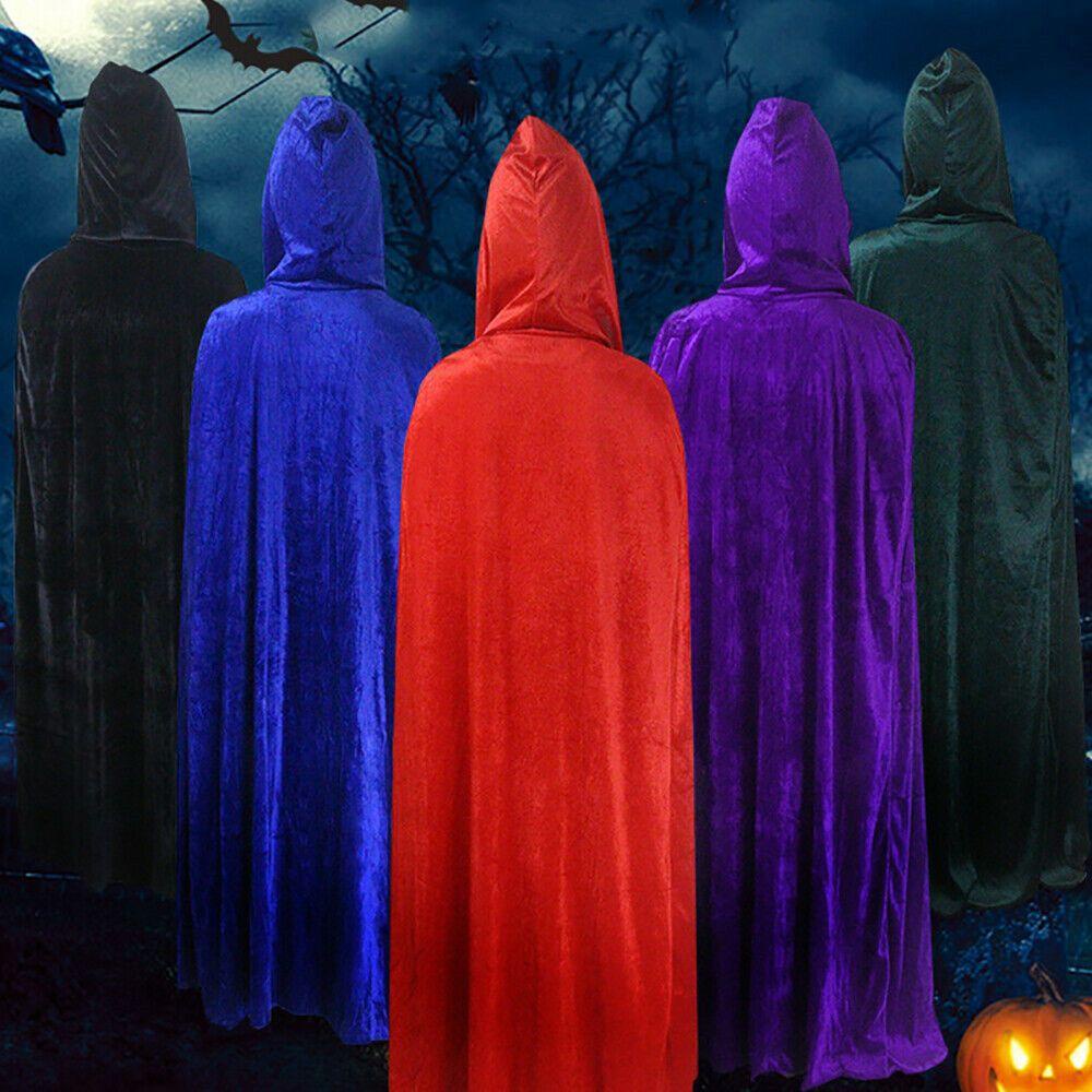 Áo Choàng Nhung Có Mũ Hóa Trang Thời Trung Cổ / Halloween Cho Người Lớn / Trẻ Em