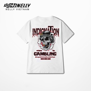 Áo thun tay lỡ NELLY cotton 4 chiều dáng unisex in hình never comes again