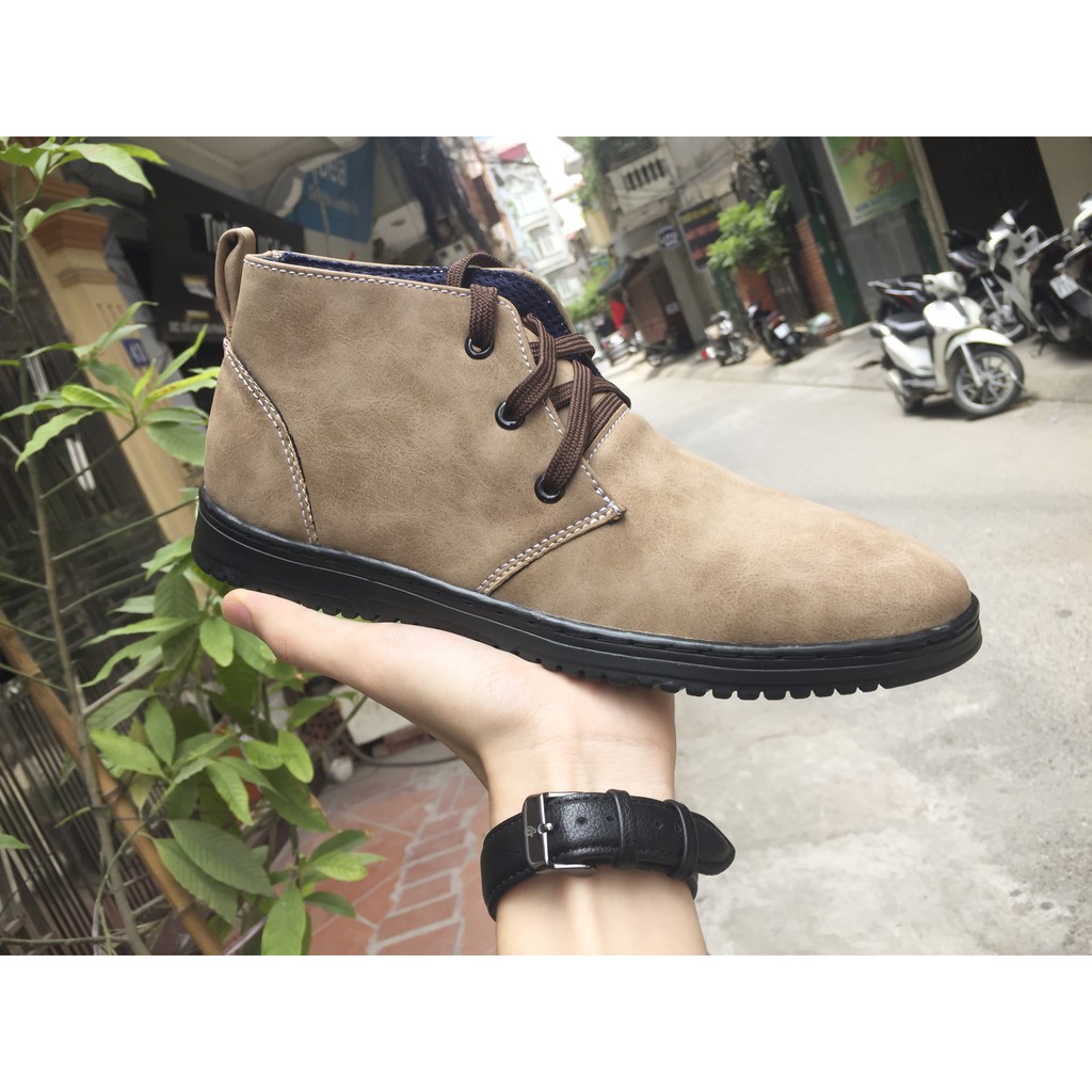 [Shop Uy Tín] Giày boot nam | giày đẹp nam M443(TL)-BE