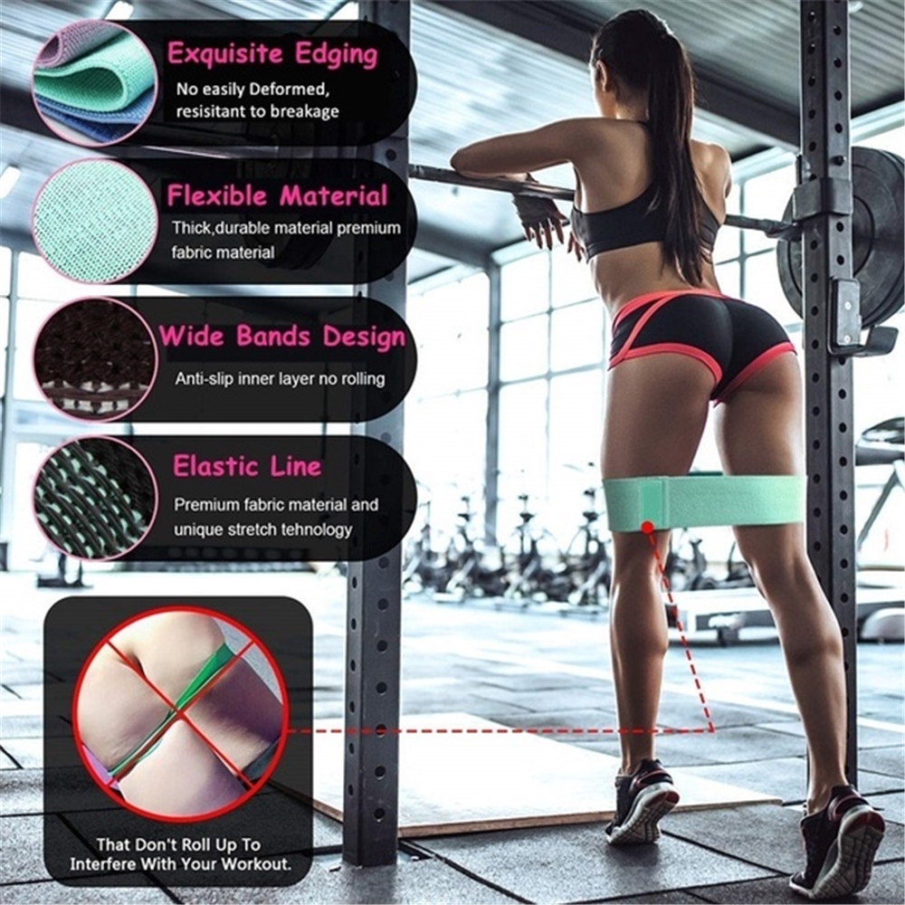 Booty Band Bands Circle Loop Resistance Band Glute Butt Workout Exercise Body Building for Legs Thigh Hip Non-slip Unisex