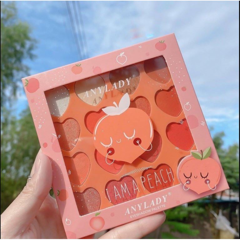 thanh lý nghỉ bán - Bảng mắt 16 ô Trái Tim Any Lady Peach