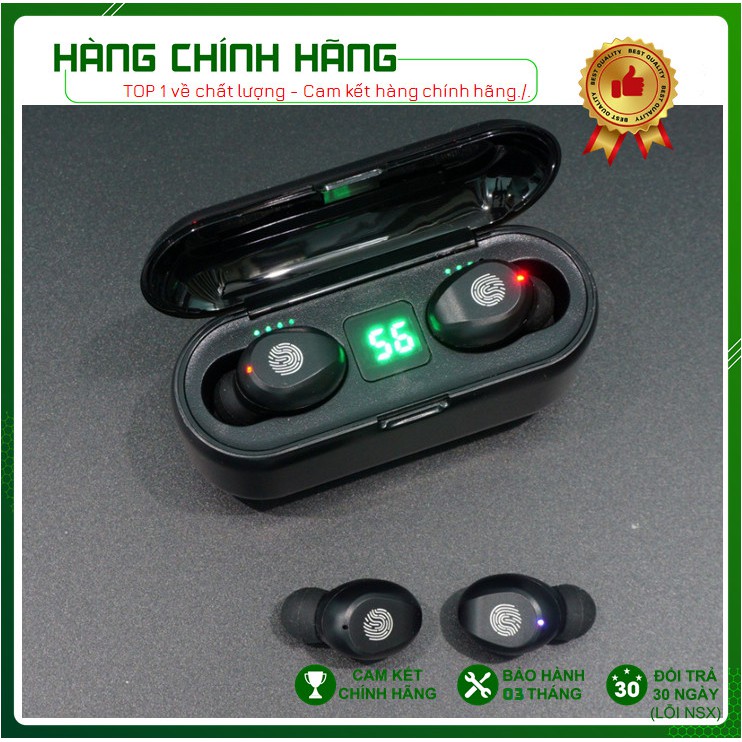 Tai nghe Amoi F9 - Bản Quốc Tế [FreeShip - Hàng Chính Hãng] Tai nghe true wireless| Nút cảm ứng| Sạc dự phòng| Pin 280h