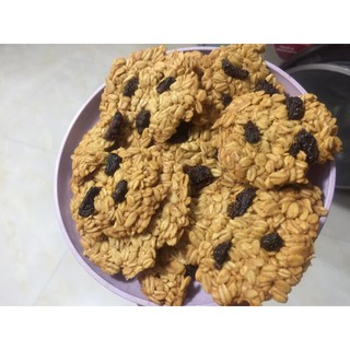 bánh  cookies yến mạch mứt dâu ăn kiêng giảm cân 100% ko đường