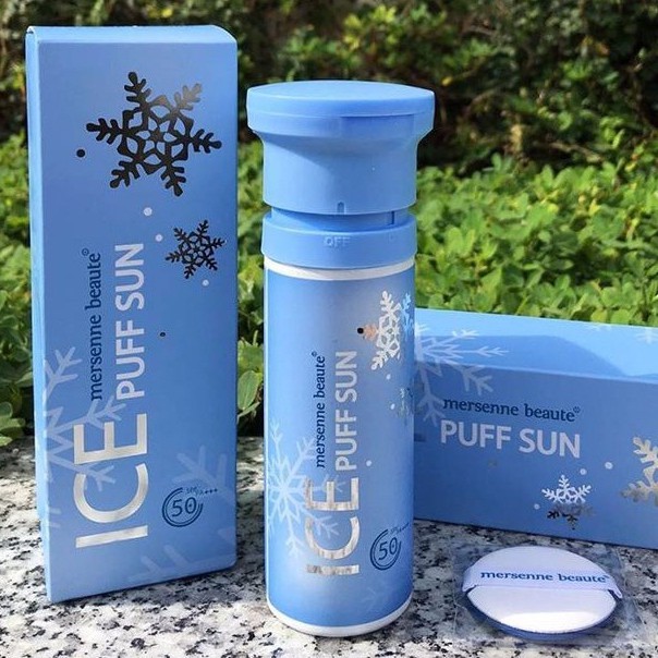 [HOT] Kem Chống Nắng 3in1 make up mát lạnh Mersenne Beaute Ice Puff Sun SPF50+ - 100ml