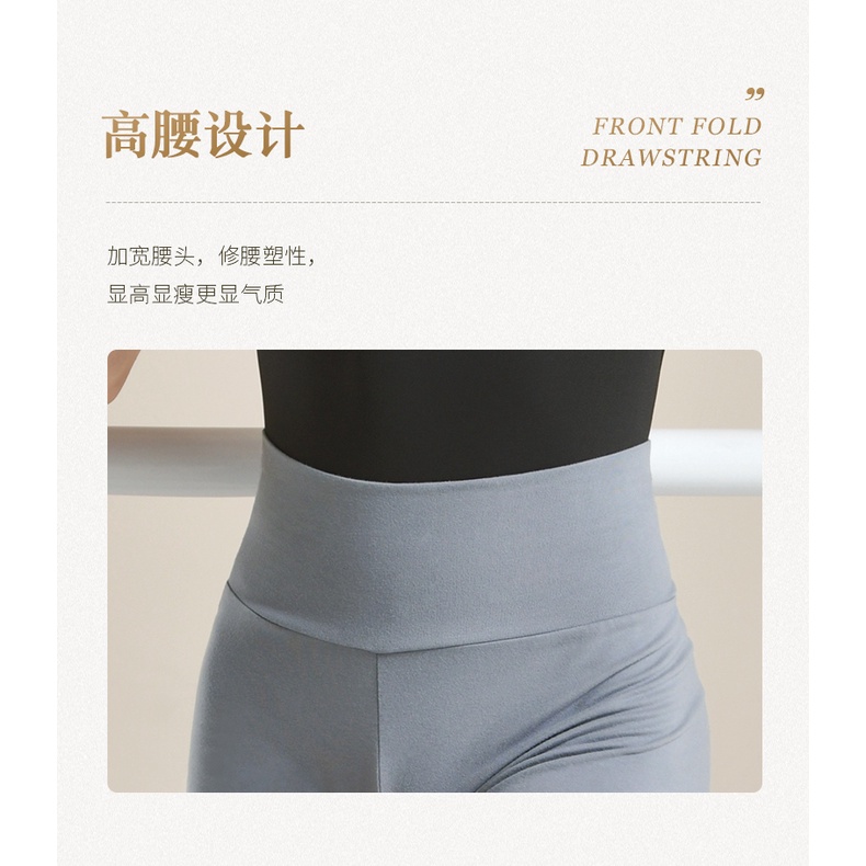 (M &amp; E) Quần Lót Tập Nhảy Cạp Cao Dáng Ôm Màu Đen Cho Nữ