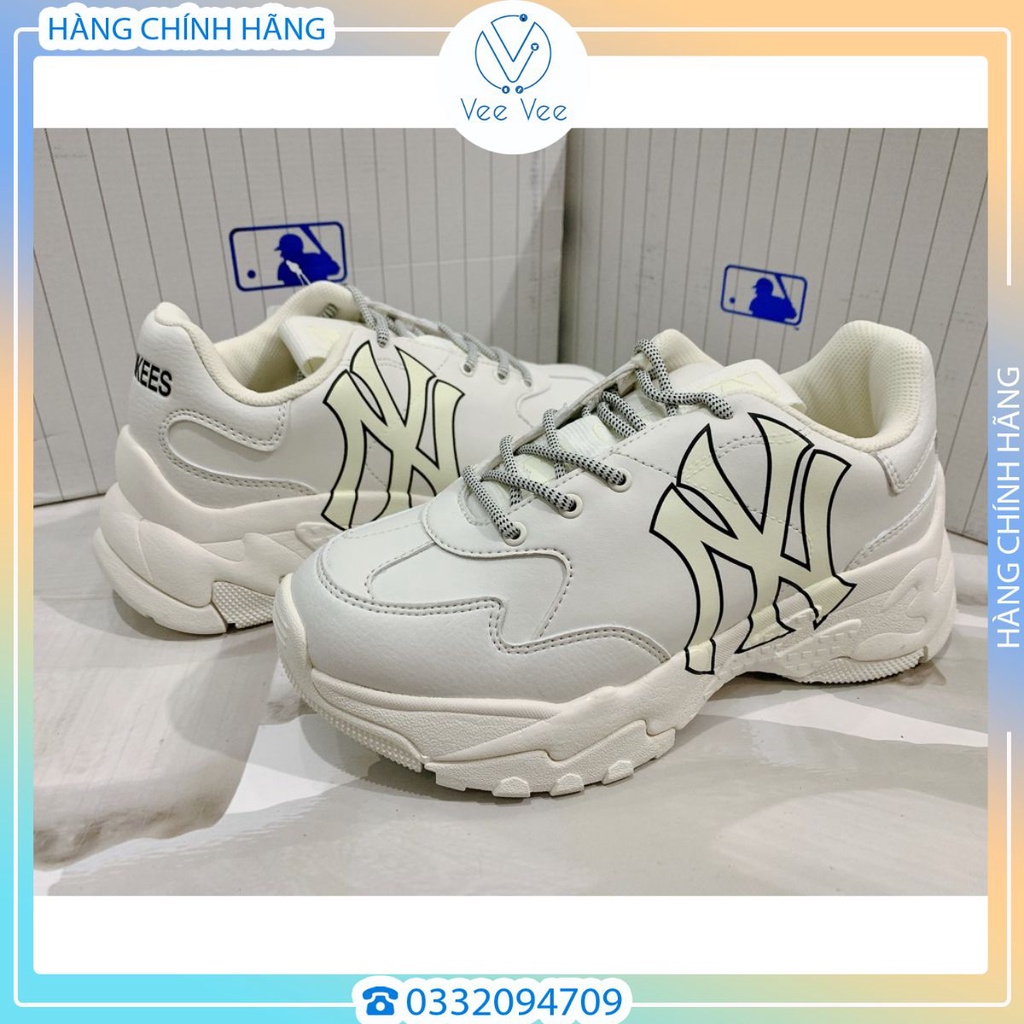 GIÀY SNEAKER MLB KOREA NY YANKEES TRẮNG - GIÀY THỂ THAO UNISEX NAM NỮ - HÀNG CÓ SẴN