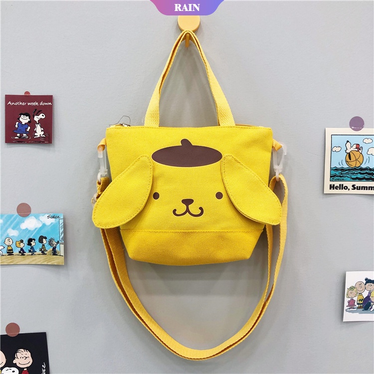 Túi Đựng Hộp Cơm Trưa Xách Tay Họa Tiết Sanrio My Melody Cinnamoroll Kuromi Pom Purin Dễ Thương Cho Nữ