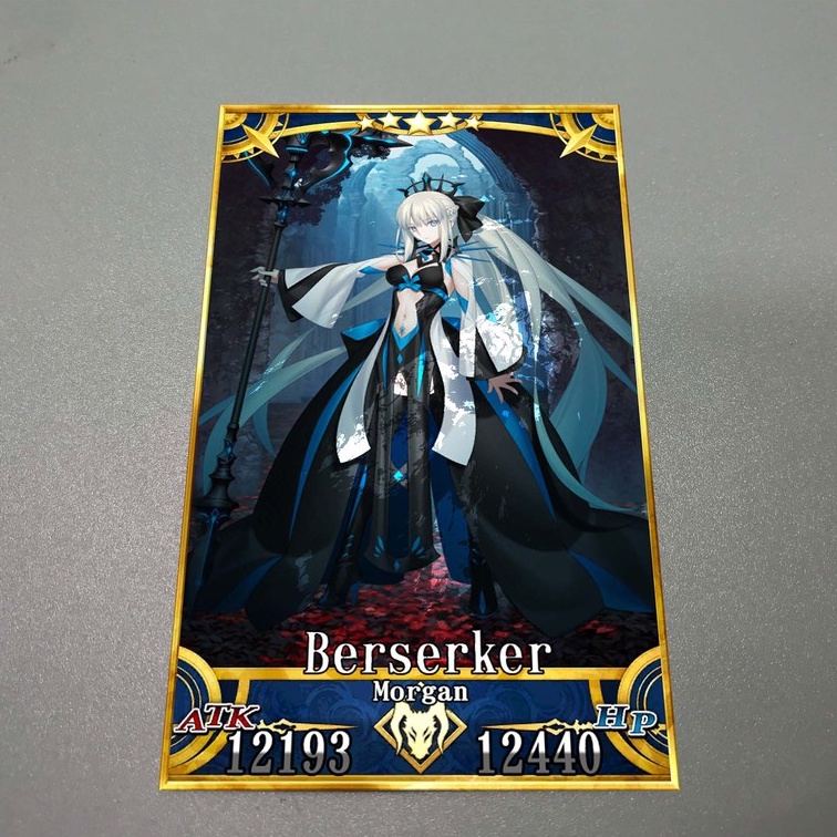 Thẻ bài custom card bánh xốp anime Fate/Grand Order FGO để sưu tầm tự chọn Morgan Le Fae