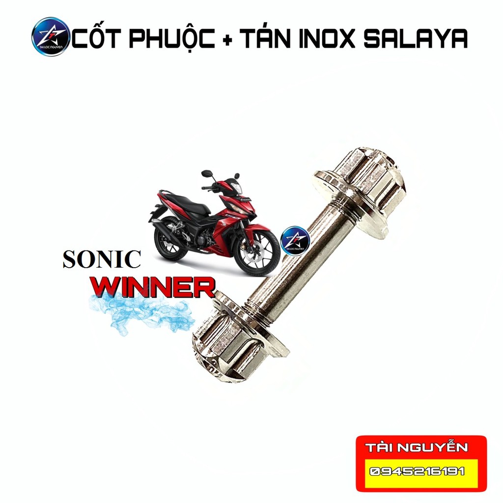 CỐT PHUỘC + TÁN INOX SALAYA CHO EXCITER VÀ WINNER/SONIC