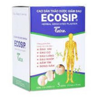 Cao dán thảo dược giảm đau ecoship - nhà thuốc amipharma ✅có bill✅