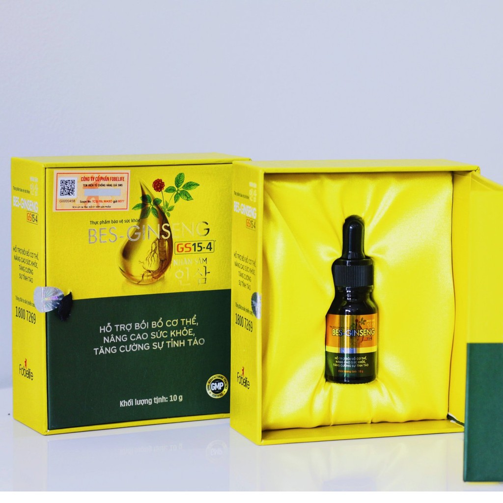BES-GINSENG - Nhân sâm lên men Hàn Quốc hỗ trợ bồi bổ sức khỏe (Lọ 10ml)