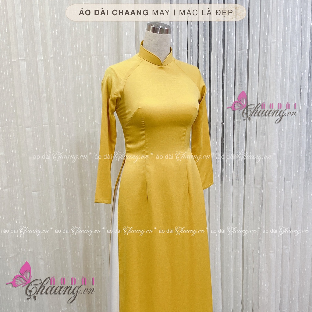 Áo dài lụa tây thi_Chaang_May sẵn áo dài truyền thống sang trọng