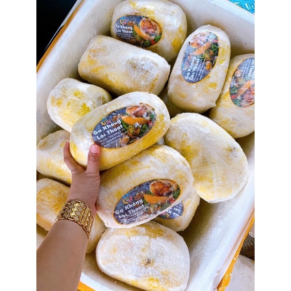 [HỎA TỐC SG] Gà bó xôi nguyên con lớn giòn ngon