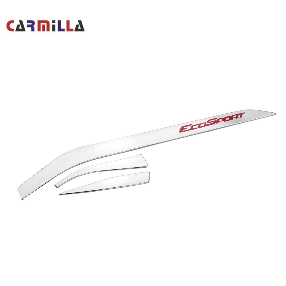 Bộ 3 Miếng Dán Trang Trí Hộp Đựng Găng Tay Cho Ford Ecosport 2012-2017 LHD