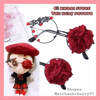 [Identity V] Kính Lolita Hoa Hồng Cánh Bướm - Kính cho doll Identity V