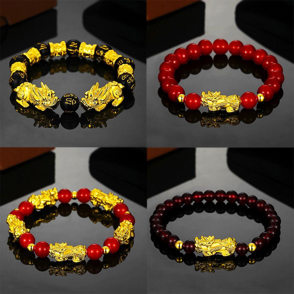 Vòng Tay Hạt Đen May Mắn Co Giãn