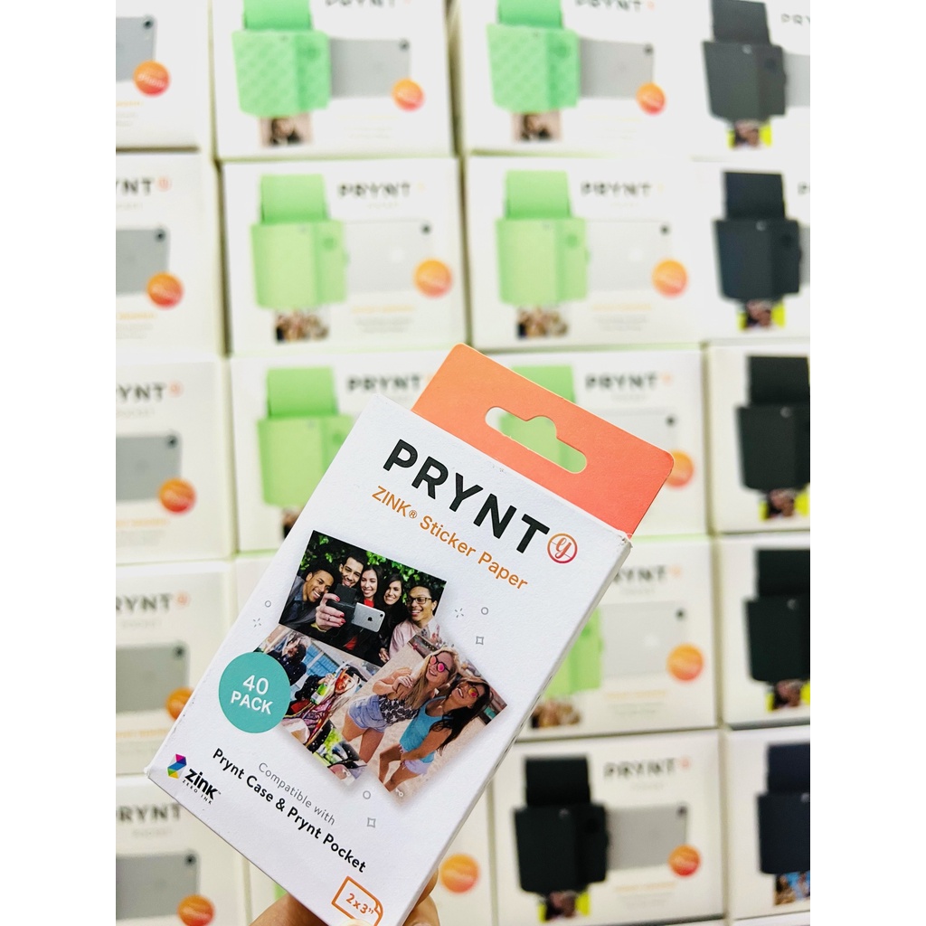 Giấy in ảnh ZINK hiệu PRYNT POCKET cho Iphone - Size 2x3 inch