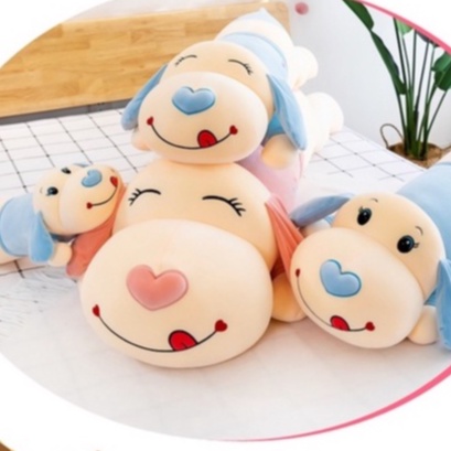 Gấu Bông , Gối Ôm Chó Mũi Tim Hàng Nhập Cao Cấp Có 3 Kích Thước Cho Bạn Lựa Chọn 90Cm,1M1,1M4