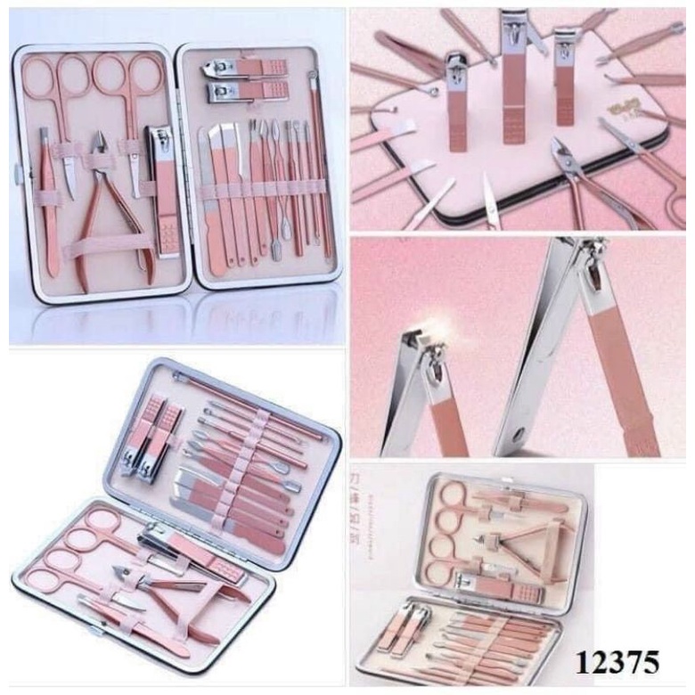 ✔️BỘ BẤM MÓNG TAY HỒNG