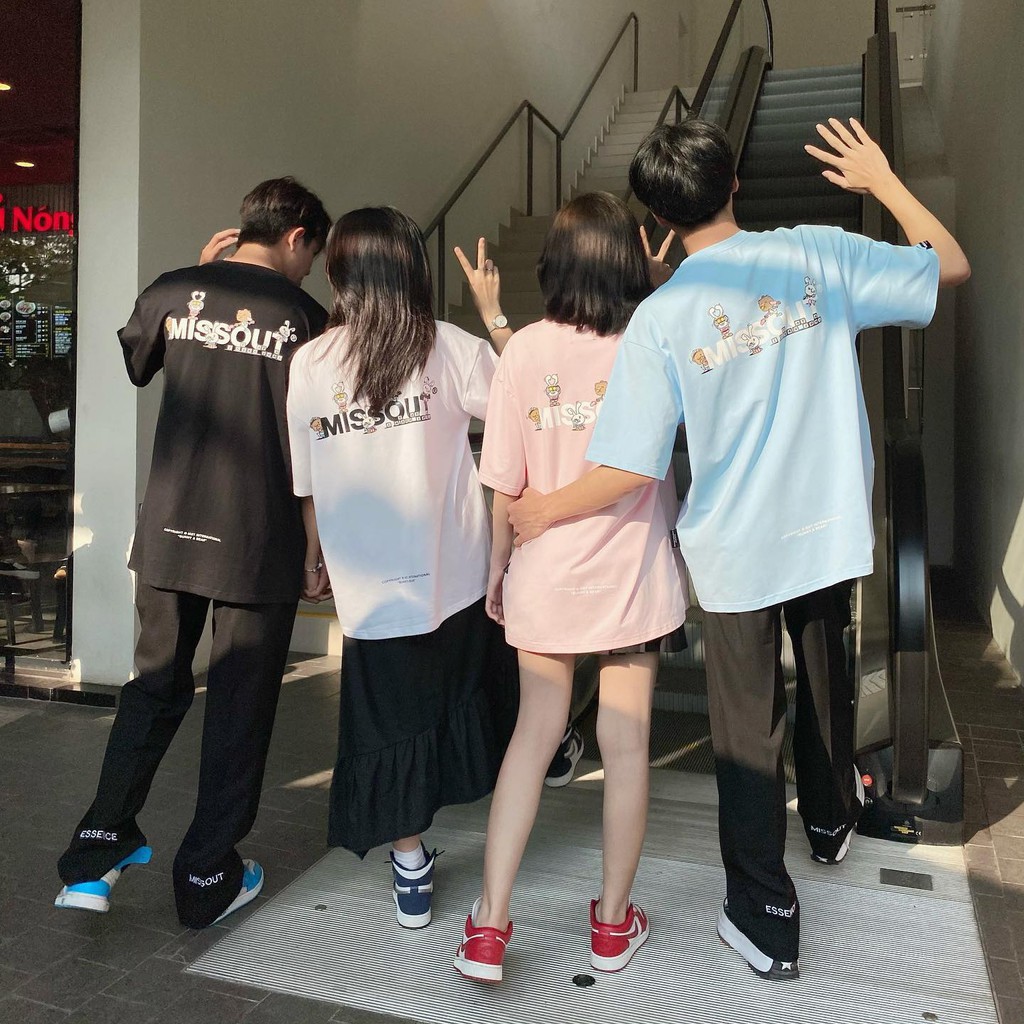 [Mã SKAMSALE07 giảm 10% TỐI ĐA 100K đơn150K] Áo Thun Missout BUNNY&BEAR TEE 4 màu nam nữ Full Tag tay cổ | BigBuy360 - bigbuy360.vn