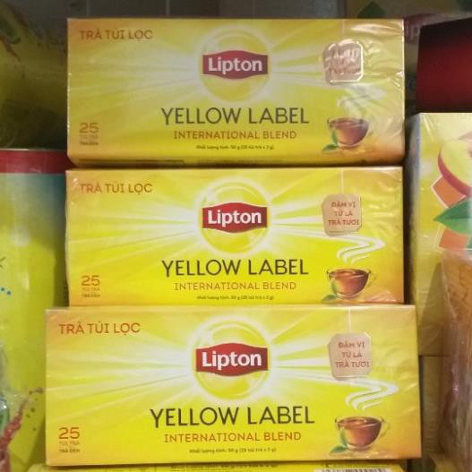 LIPTON Trà Túi Lọc Yellow Label 25 gói x 1 hộp