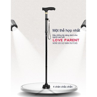Gậy chống tay kèm đèn led đa năng - King Of Prussia