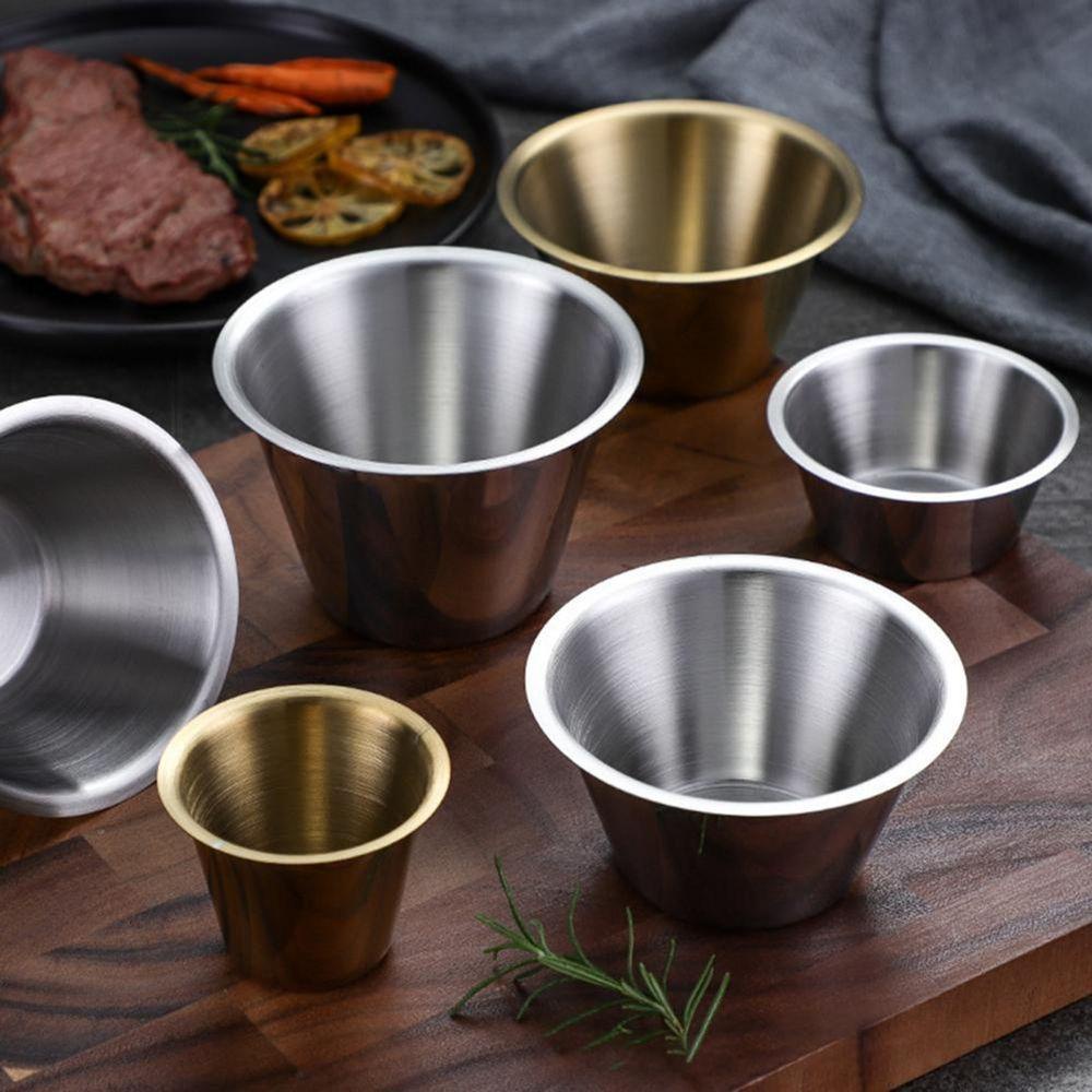 Chén Inox Mini Đựng Gia Vị Cao Cấp Có Thể Tái Sử Dụng