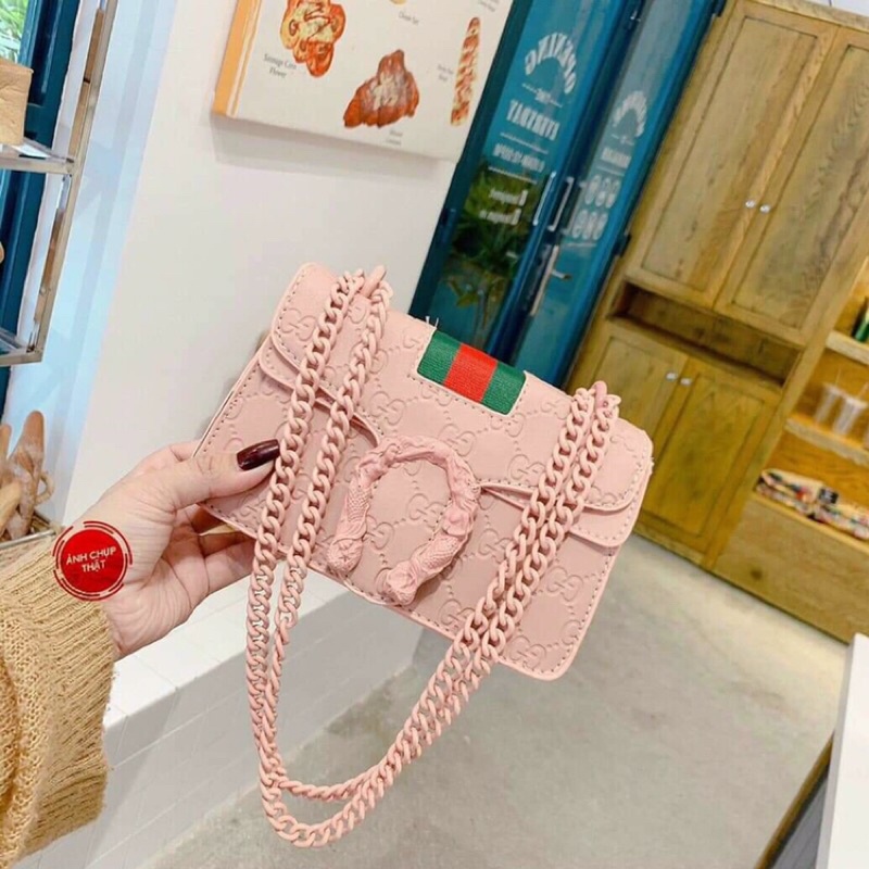 TÚI GUCCI ĐẦU RẮN DÀNH CHO NỮ 2 NGĂN 2 ĐÁY TIỆN LỢI
